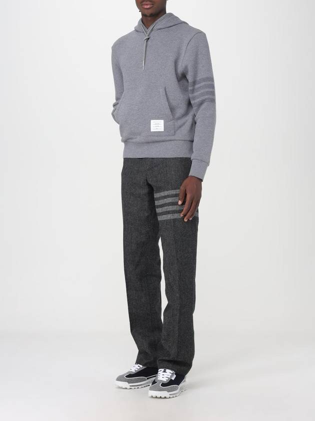 4 Bar Stripe Hoodie Grey - THOM BROWNE - BALAAN 3