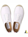 Canvas Espadrilles Heritage Low Top Sneakers White - THOM BROWNE - BALAAN 2