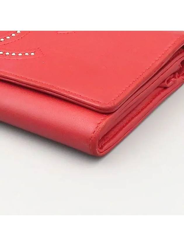 red long wallet - CHANEL - BALAAN 5