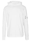 Lens Wappen Cotton Hoodie White - CP COMPANY - BALAAN 1