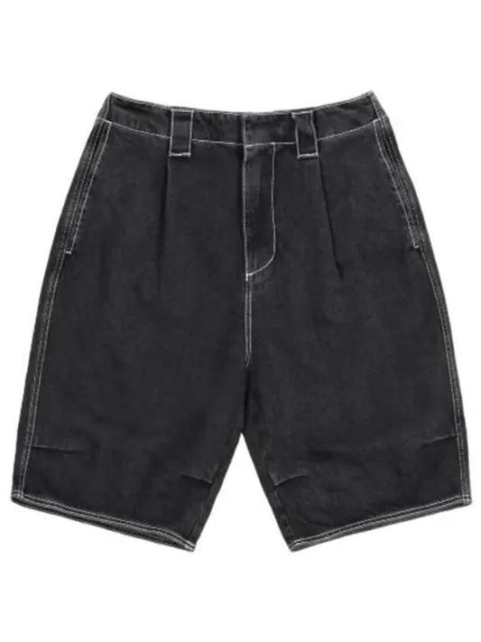 Denim Shorts Pants Washed Black - SUNNEI - BALAAN 1