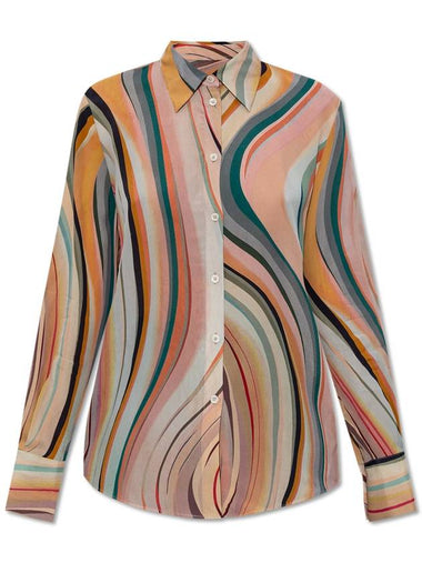 PS Paul Smith Shirt With Silk Finish, Women's, Multicolour - PAUL SMITH - BALAAN 1