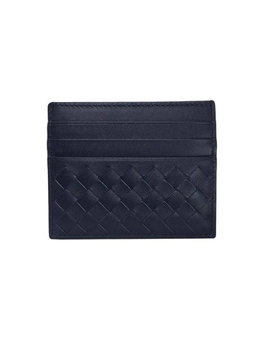 Intrecciato Classic Card Wallet Navy - BOTTEGA VENETA - BALAAN 1