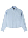 Samantha Denim Long Sleeve Shirt Light Blue - A.P.C. - BALAAN 2