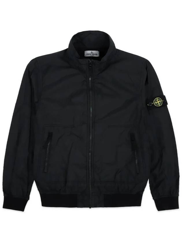 Kids Compass Badge Zip Up Jacket Black - STONE ISLAND - BALAAN 4