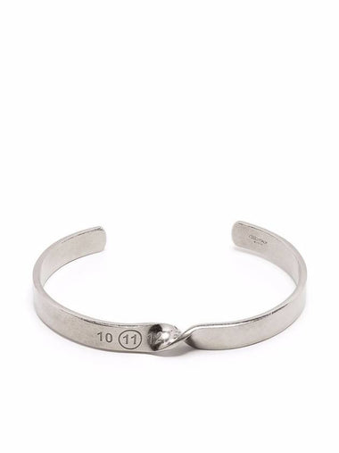 Twist Number Engraved Bracelet Silver - MAISON MARGIELA - BALAAN 1