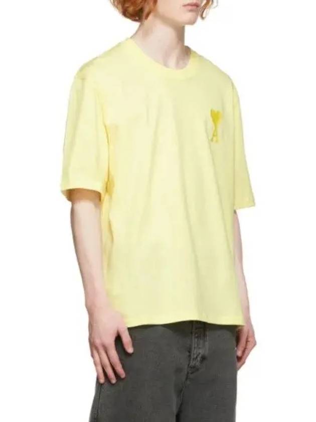 Alexandre Mateusz Organic Cotton Jersey Logo T Shirt Yellow E22UTS002 726 - AMI - BALAAN 2