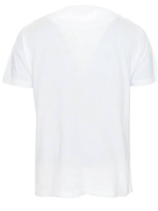 Men's Logo Short Sleeve T-Shirt White - STONE ISLAND - BALAAN 4