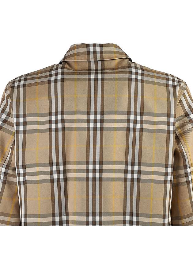 Check Print Reversible Zip-Up Jacket Truffle Beige - BURBERRY - BALAAN 9