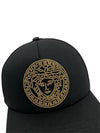 Gold Stud Medusa Ball Cap Black - VERSACE - BALAAN 3