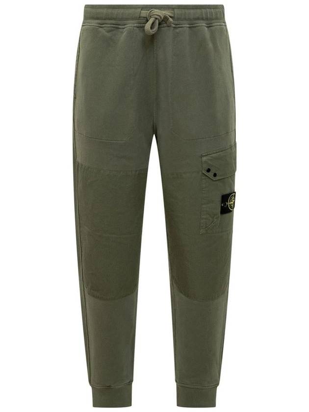 Compass Badge Panel Track Pants Musk Green - STONE ISLAND - BALAAN 2