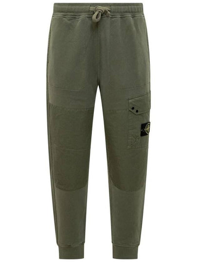 Compass Badge Panel Track Pants Musk Green - STONE ISLAND - BALAAN 2