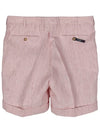 PALZILERI 51939 Linen Striped Shorts - PAL ZILERI - BALAAN 4