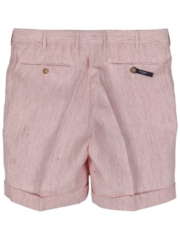 PALZILERI 51939 Linen Striped Shorts - PAL ZILERI - BALAAN 4