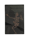 Dance Skeleton Print Card Wallet Khaki - ALEXANDER MCQUEEN - BALAAN 3