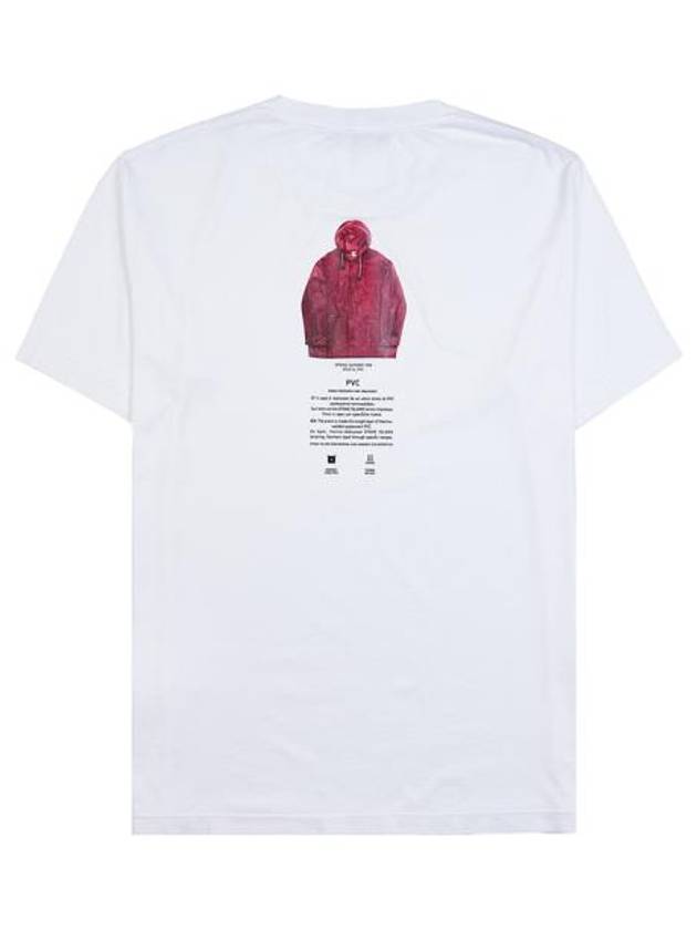 Archibio PVC Print Short Sleeve T-Shirt White - STONE ISLAND - BALAAN 3