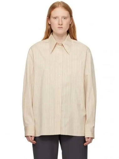 Beige straight shirt 241790F109002 1149404 - ELLEME - BALAAN 1