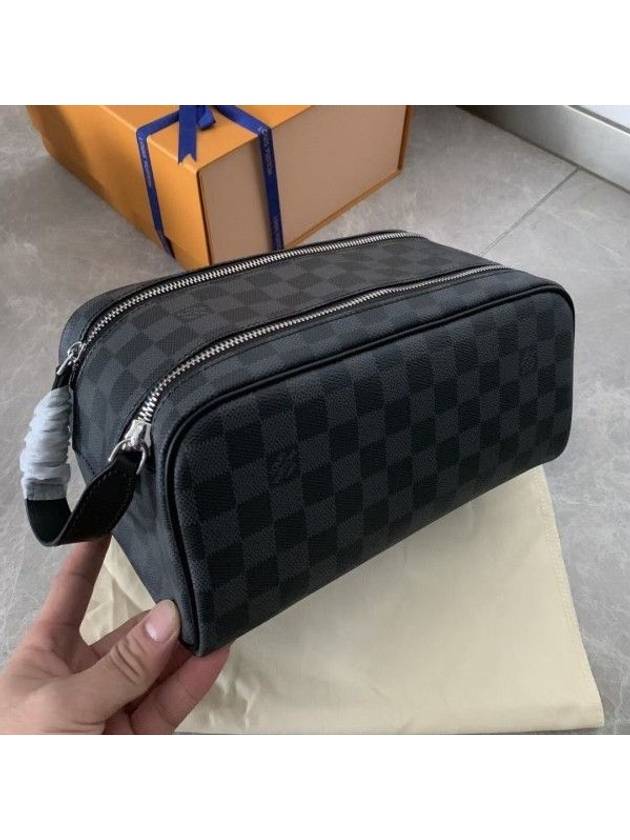 Toilet Dope Canvas Pouch Bag Black - LOUIS VUITTON - BALAAN 2