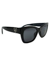 Eyewear Heart Logo Square Sunglasses Black - CHANEL - BALAAN 3