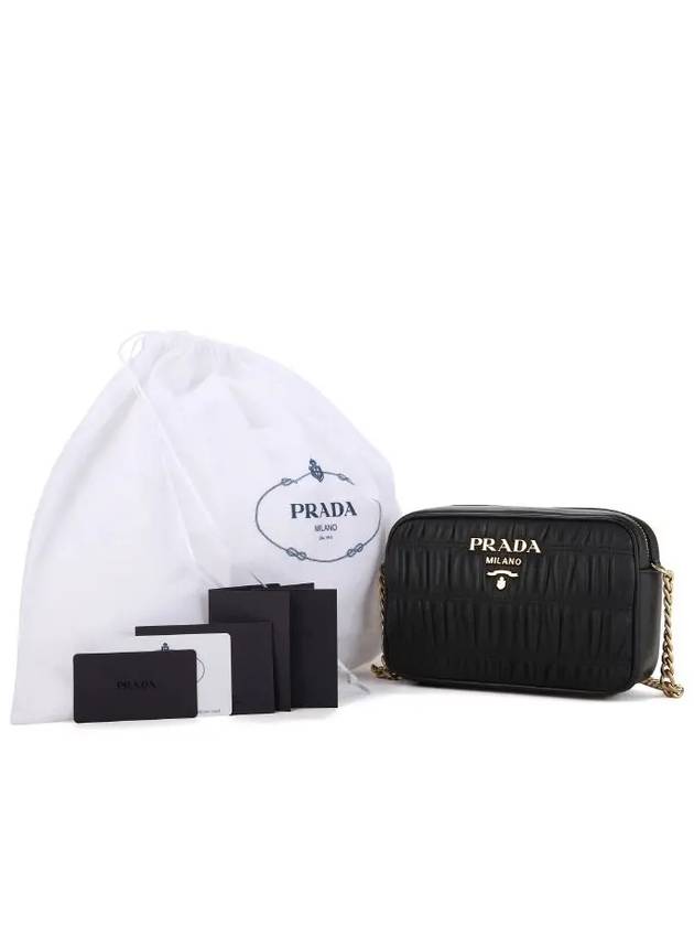 Nappa Goffre Cross Bag Black - PRADA - BALAAN 4