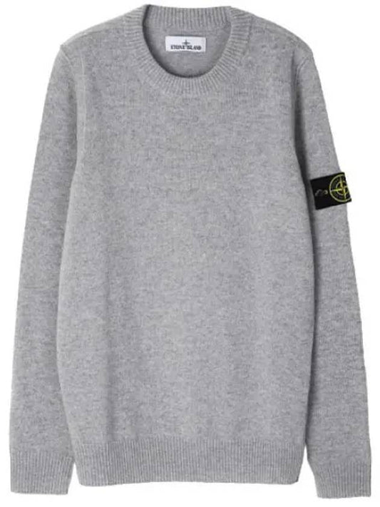 Lambswool crew neck knit regular fit men - STONE ISLAND - BALAAN 1