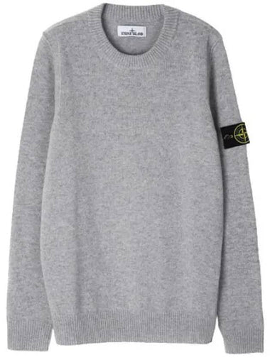 Lambswool crew neck knit regular fit - STONE ISLAND - BALAAN 1