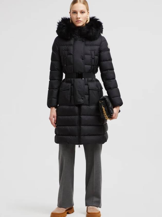 Women's Khloe Long Down Padding Black - MONCLER - BALAAN 8