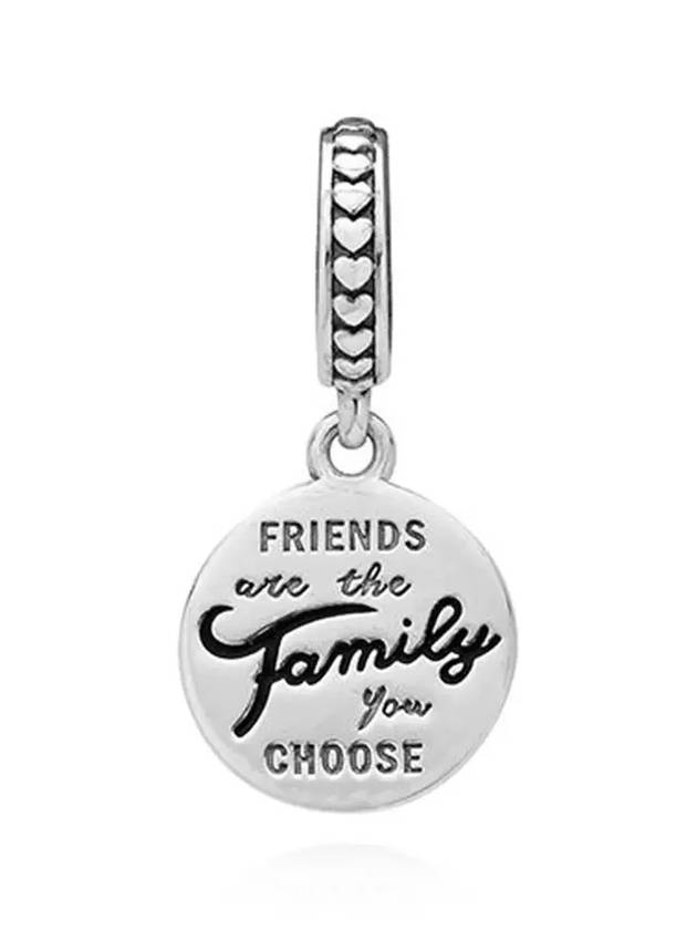 Friends Are Family Dangle Bracelet Charm Silver - PANDORA - BALAAN 4