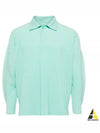 Homme Pliss? Polo T-Shirt HP46JM10260 Green - ISSEY MIYAKE - BALAAN 2