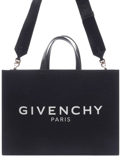 Canvas G Medium Tote Bag Black - GIVENCHY - BALAAN 2