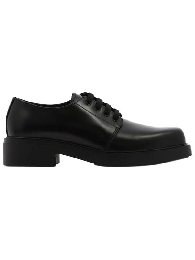 lace-up leather derby shoes black - PRADA - BALAAN 1
