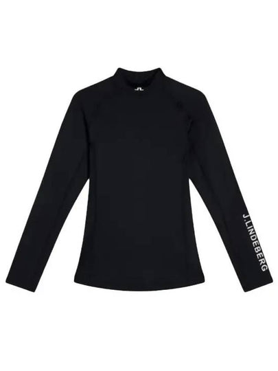 Asa Soft Compression High Neck Long Sleeve T-Shirt Black - J.LINDEBERG - BALAAN 2