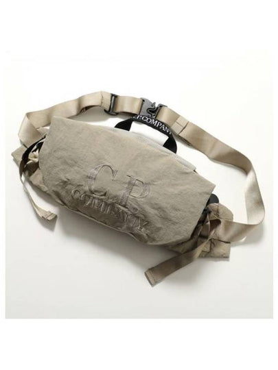 Plain Paper Touch Logo Waist Belt Bag Beige - CP COMPANY - BALAAN 2