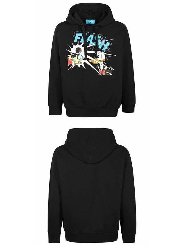 Disney Donald Duck Print Hoodie Black - GUCCI - BALAAN 5