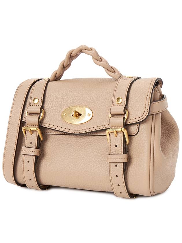 Alexa Heavy Grain Mini Tote Bag Beige - MULBERRY - BALAAN 3