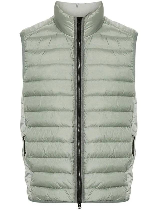 Loom Woven Chambers Recycled Nylon Down TC Vest Grey - STONE ISLAND - BALAAN 2