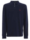 Men's Pony Logo Embroidered PK Shirt Blue - POLO RALPH LAUREN - BALAAN 1