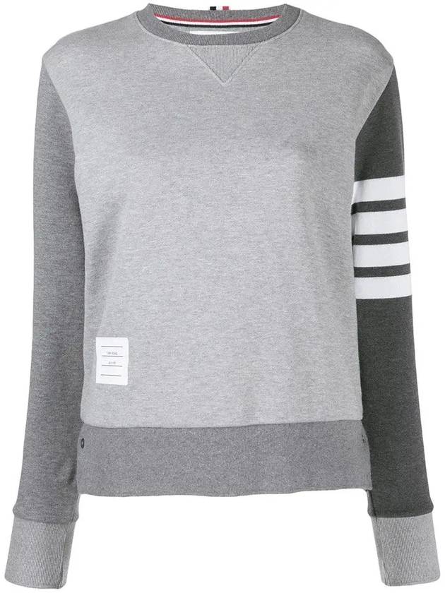 4 Bar Striped Knit Top Grey - THOM BROWNE - BALAAN 2