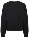 Embroidered Logo Cotton Sweatshirt Black - VIVIENNE WESTWOOD - BALAAN 4