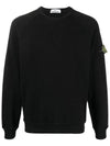 Wappen Patch Round Sweatshirt Black - STONE ISLAND - BALAAN 3