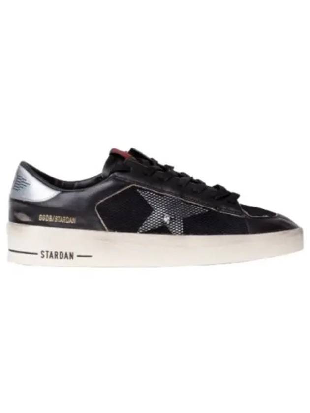 Stardan Suede Nappa Low Top Sneakers Black Silver - GOLDEN GOOSE - BALAAN 2