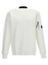 Diagonal Raised Fleece Lens Sweatshirt White - CP COMPANY - BALAAN 2