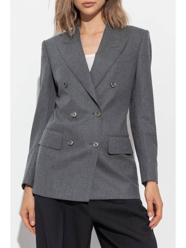 Tom Ford Double-breasted Blazer, Women's, Grey - TOM FORD - BALAAN 3