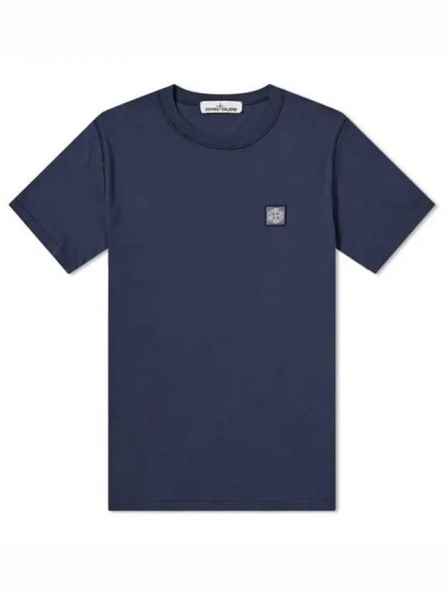 Wappen Patch Round Short Sleeve T-Shirt Marine Blue - STONE ISLAND - BALAAN 2