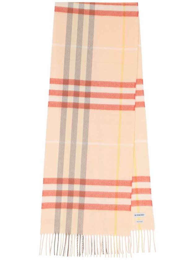 Check Cashmere Scarf Teacup - BURBERRY - BALAAN 2