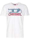 T Diegor K74 Short Sleeve T-Shirt White - DIESEL - BALAAN 1