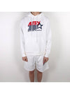 Iconic Logo Print Hoodie White - AUTRY - BALAAN 2