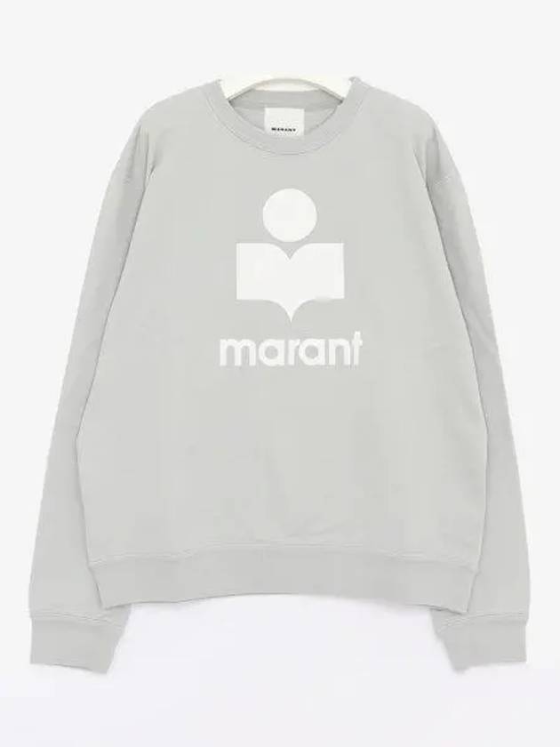 Mikoy Big Logo Cotton Sweatshirt Light Blue - ISABEL MARANT - BALAAN 2