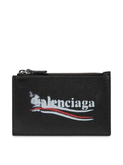 Wave Logo Card Wallet Black - BALENCIAGA - BALAAN 2