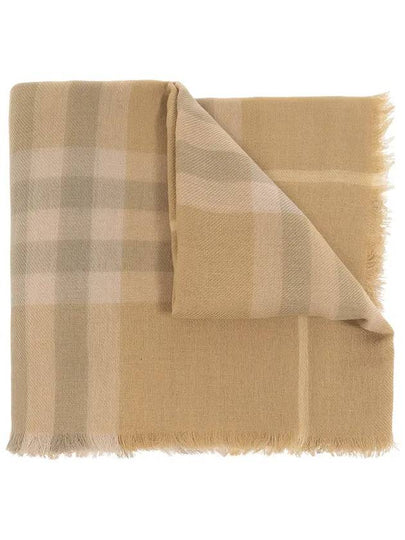 Vintage Check Wool Scarf Beige - BURBERRY - BALAAN 2